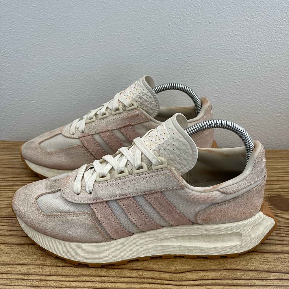Adidas Originals Retropy E5 Off White Bliss Orange Run sneaker Shoe Womens 8.5
